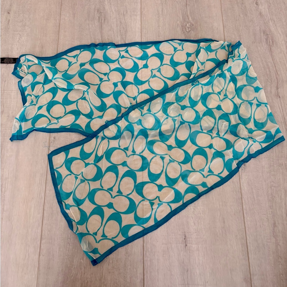 Coach silk scarf